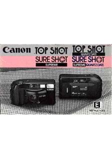 Canon SureShot Supreme manual. Camera Instructions.